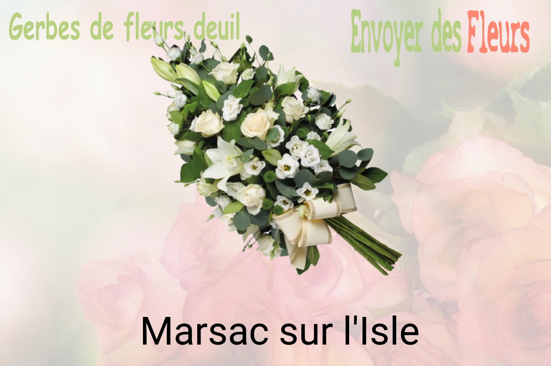 Gerbe de fleurs de deuil livrée à Marsac-sur-l'Isle